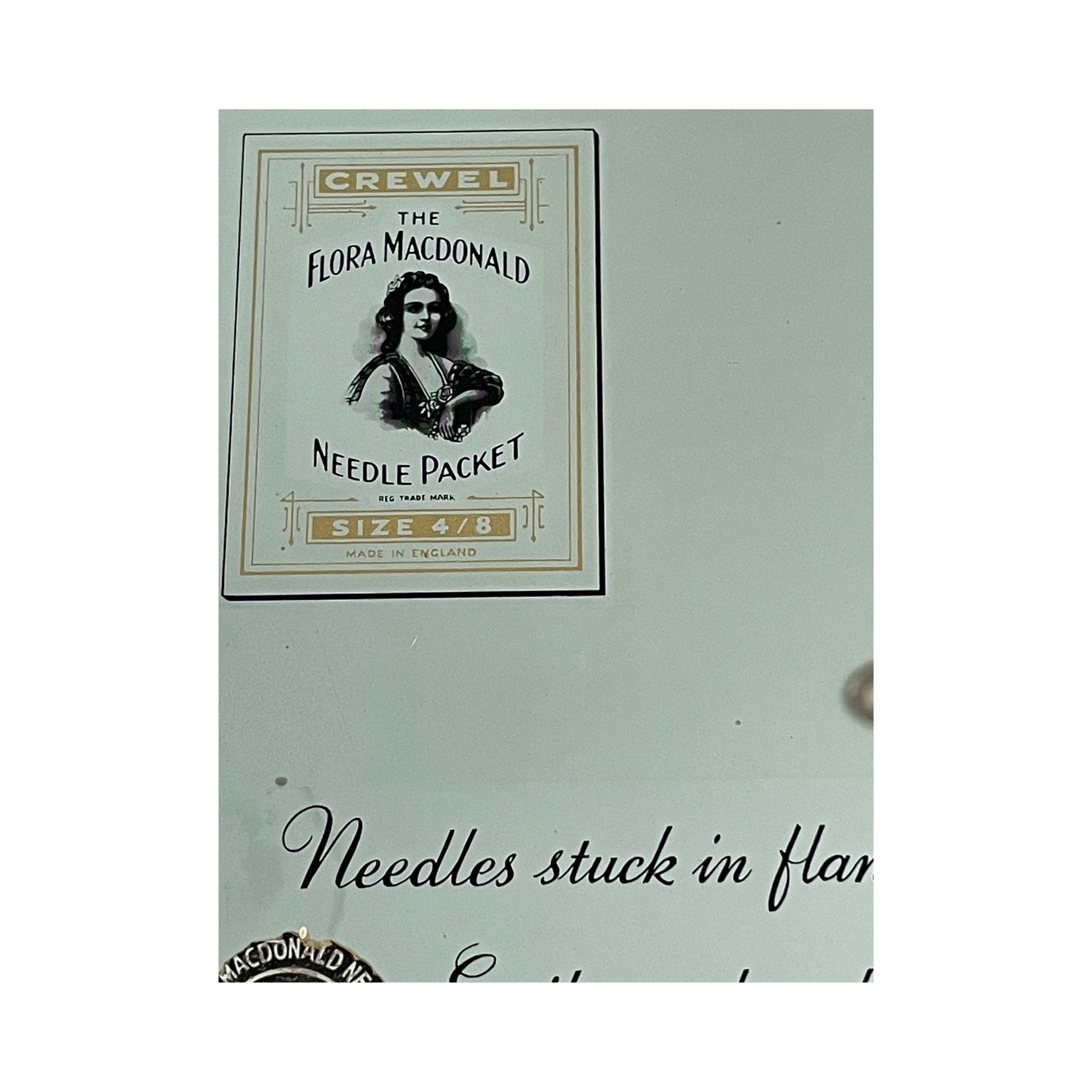 Vintage Flora Macdonald Needle Display Cabinet Abel Morrall Haberdashery Drawers