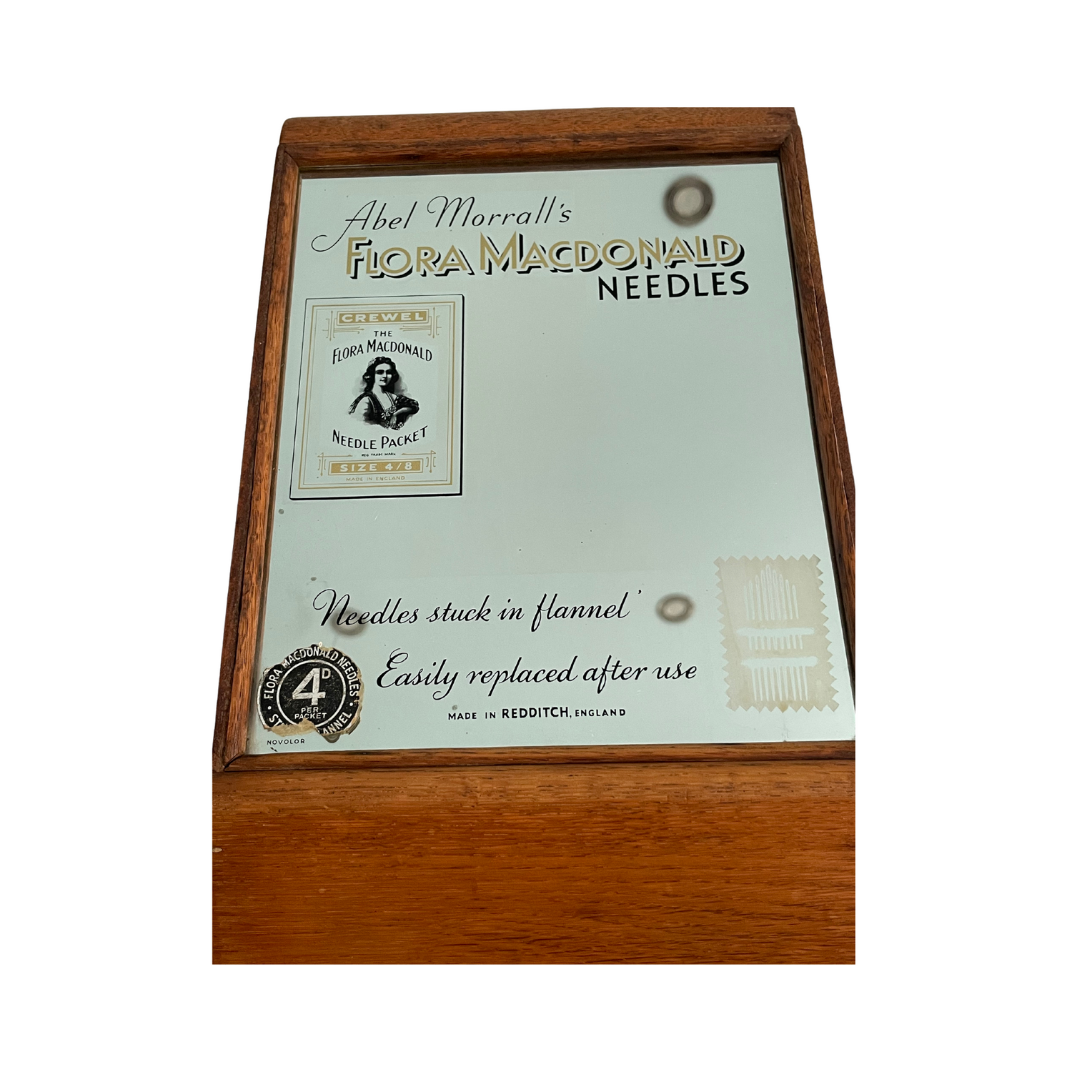 Vintage Flora Macdonald Needle Display Cabinet Abel Morrall Haberdashery Drawers