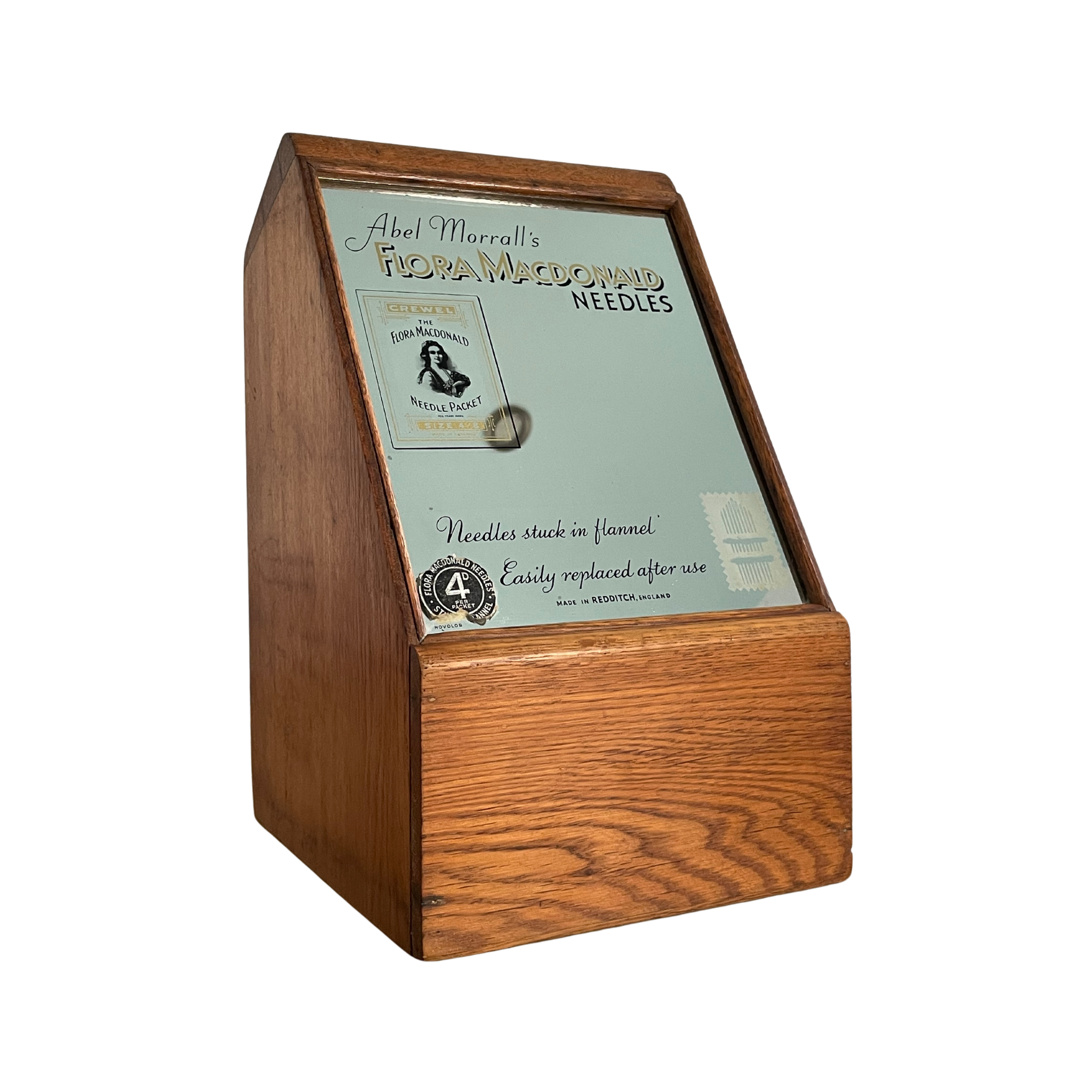 Vintage Flora Macdonald Needle Display Cabinet Abel Morrall Haberdashery Drawers