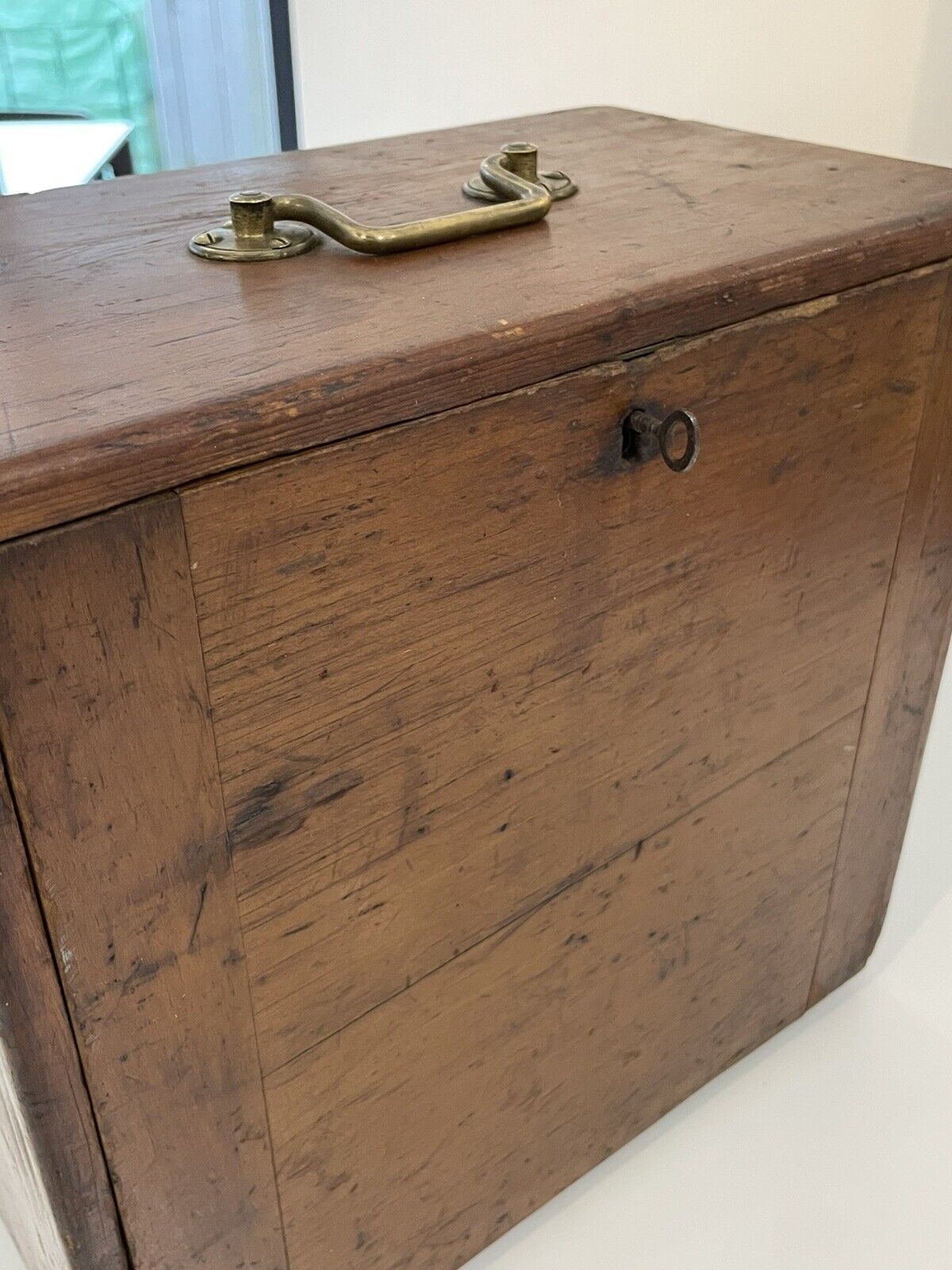 Antique 19th Century Charles Raymond Cast Iron Hand-Cranked Sewing Machine