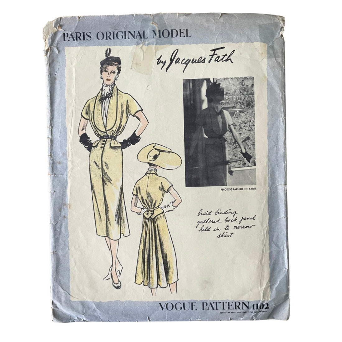 Vogue 1102 Womens Size 10 Dress