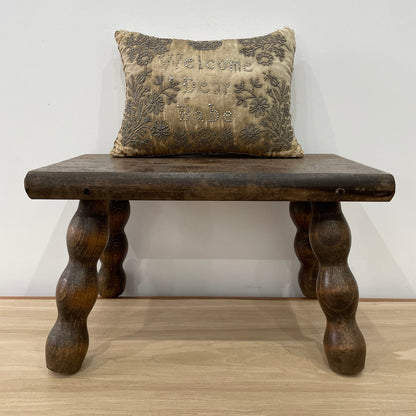 Antique Cream Silk Layette Pin Cushion - &