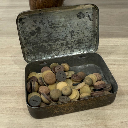 Antique E.J. Riley Ltd Advertising Tin – Accrington Billiard Tables – With Original Cue Tips