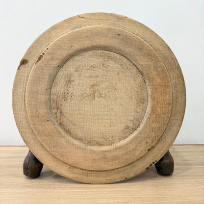 Carved Wooden Breadboard with Wheat &amp; Barley Design