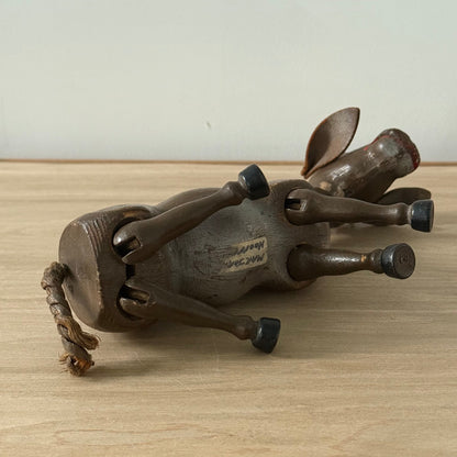 Schoenhut Wooden Humpty Dumpty Circus Mule Donkey With Leather Ears c1910s
