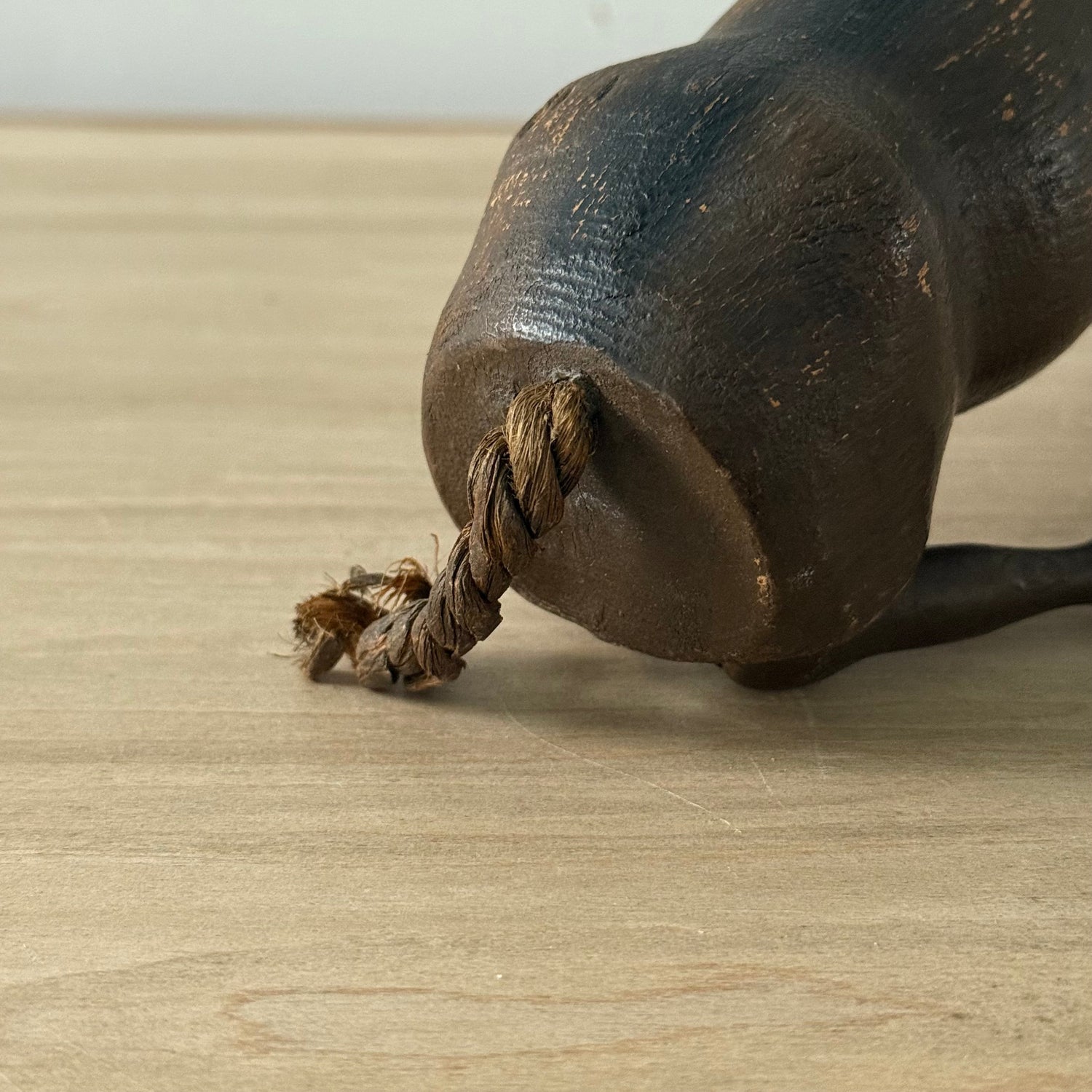Schoenhut Wooden Humpty Dumpty Circus Mule Donkey With Leather Ears c1910s
