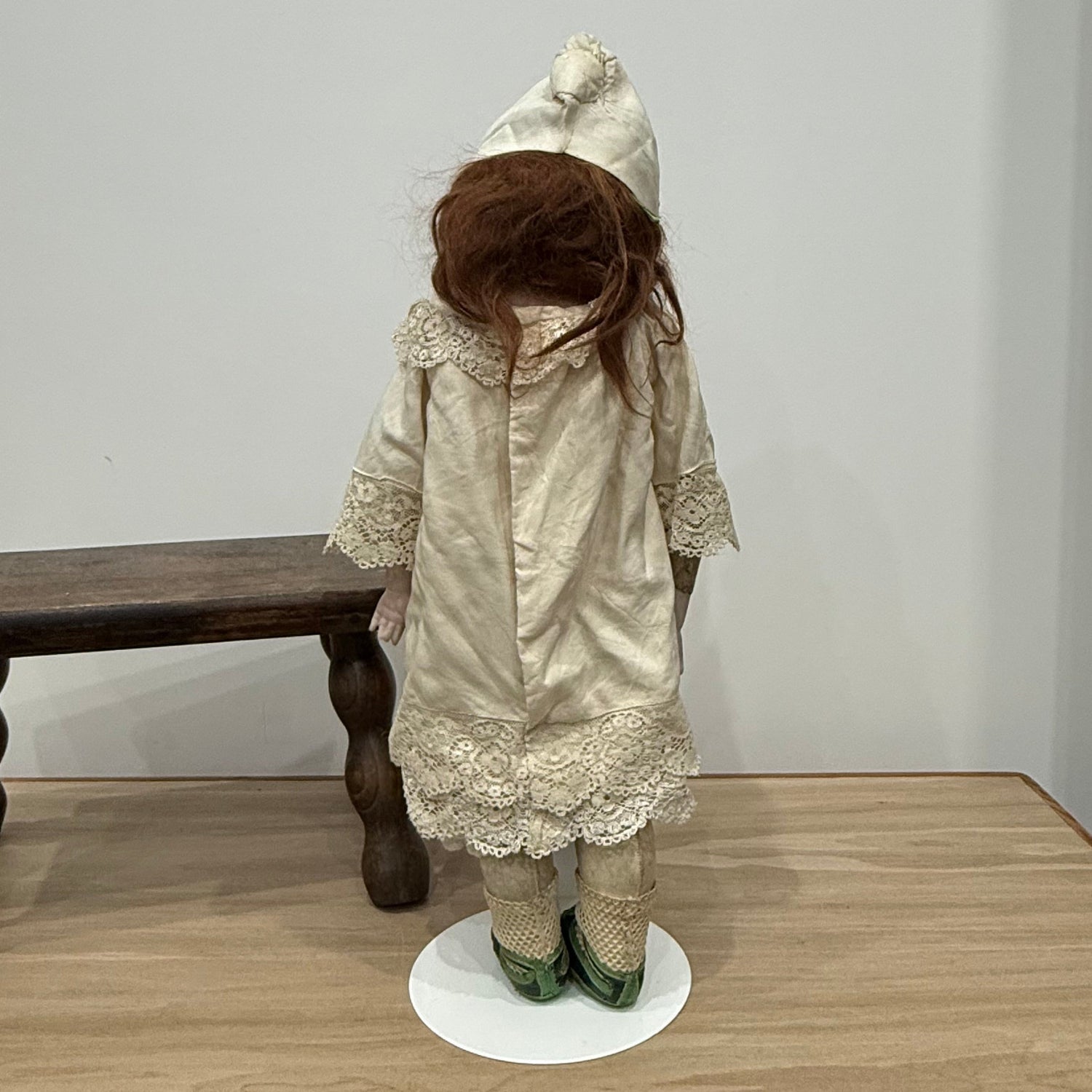 Antique Armand Marseille Bisque Head Doll with Kid Leather Body – Early 20th Century