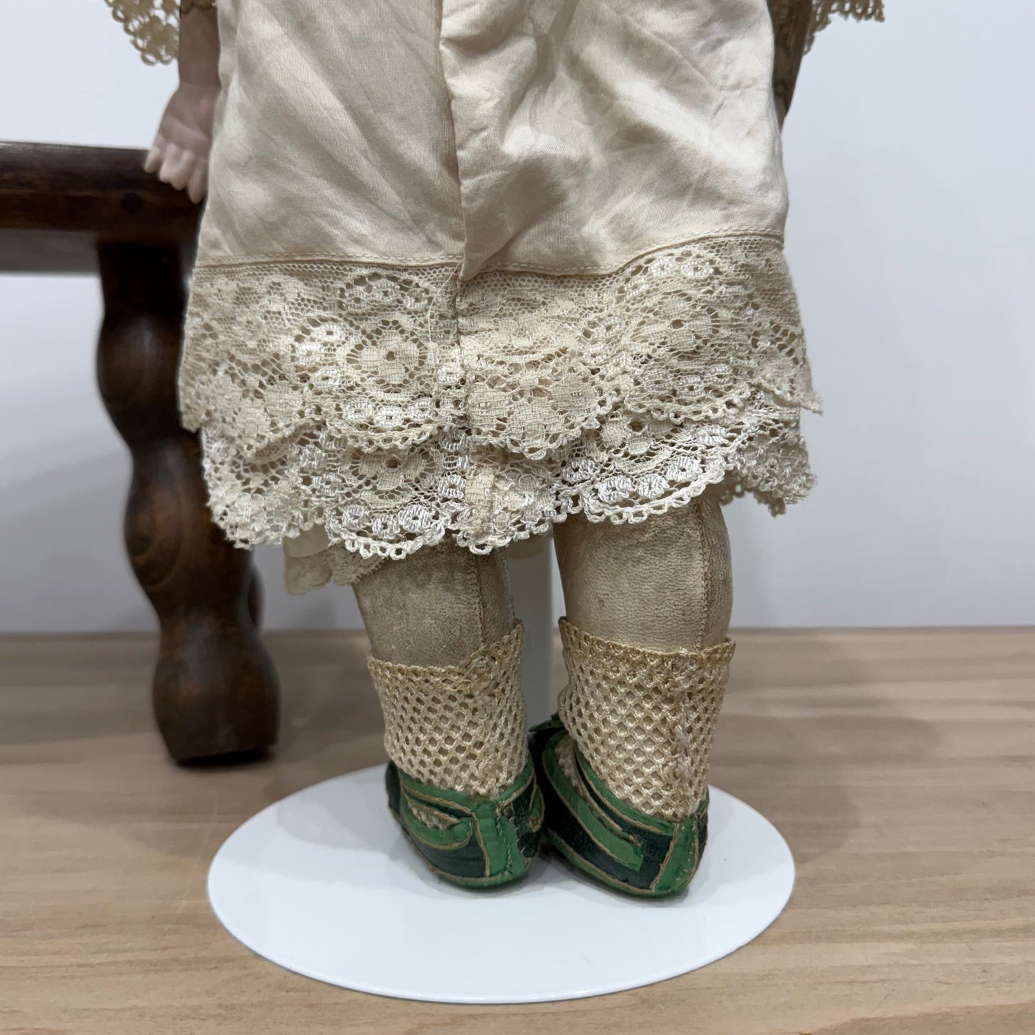 Antique Armand Marseille Bisque Head Doll with Kid Leather Body – Early 20th Century