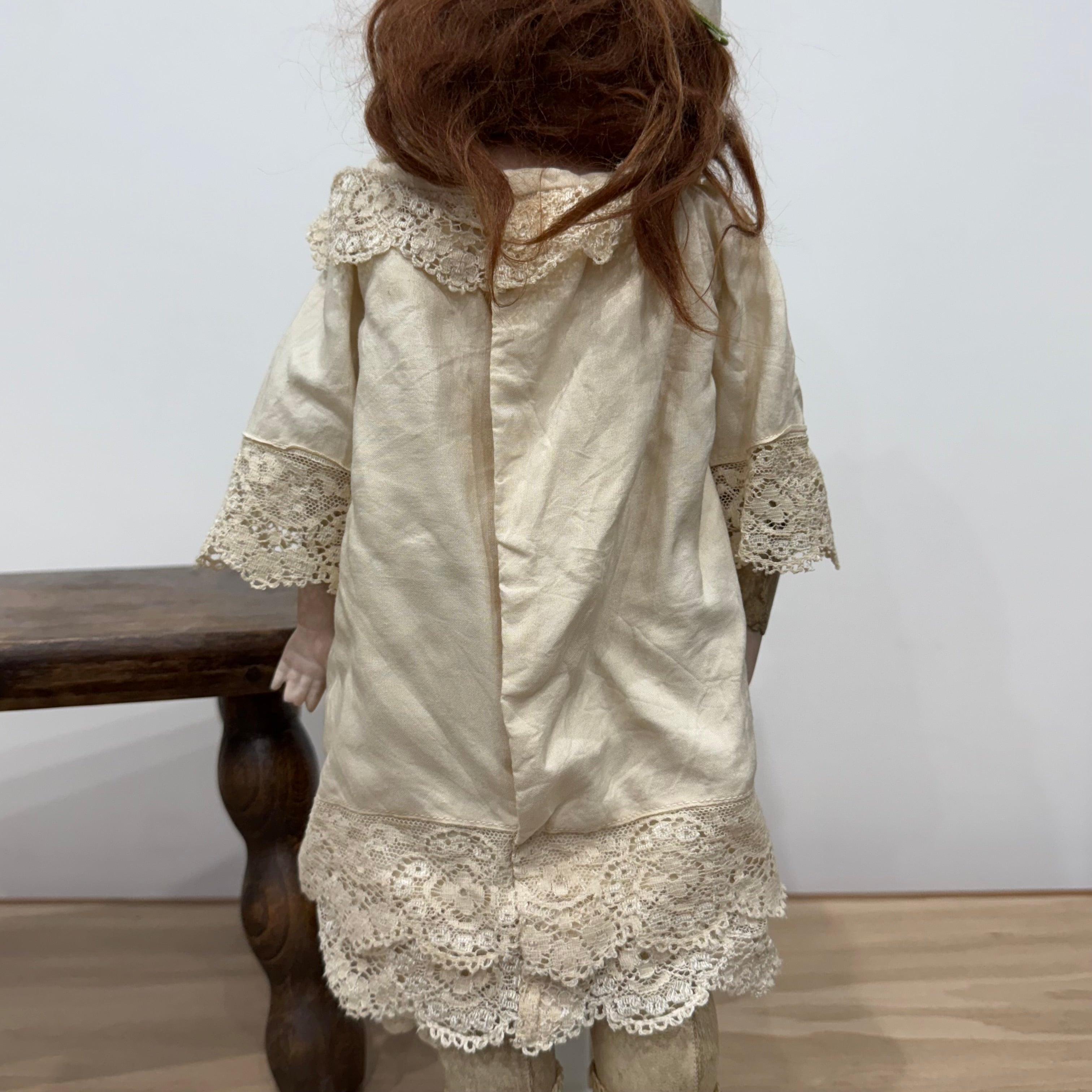 Antique Armand Marseille Bisque Head Doll with Kid Leather Body – Early 20th Century