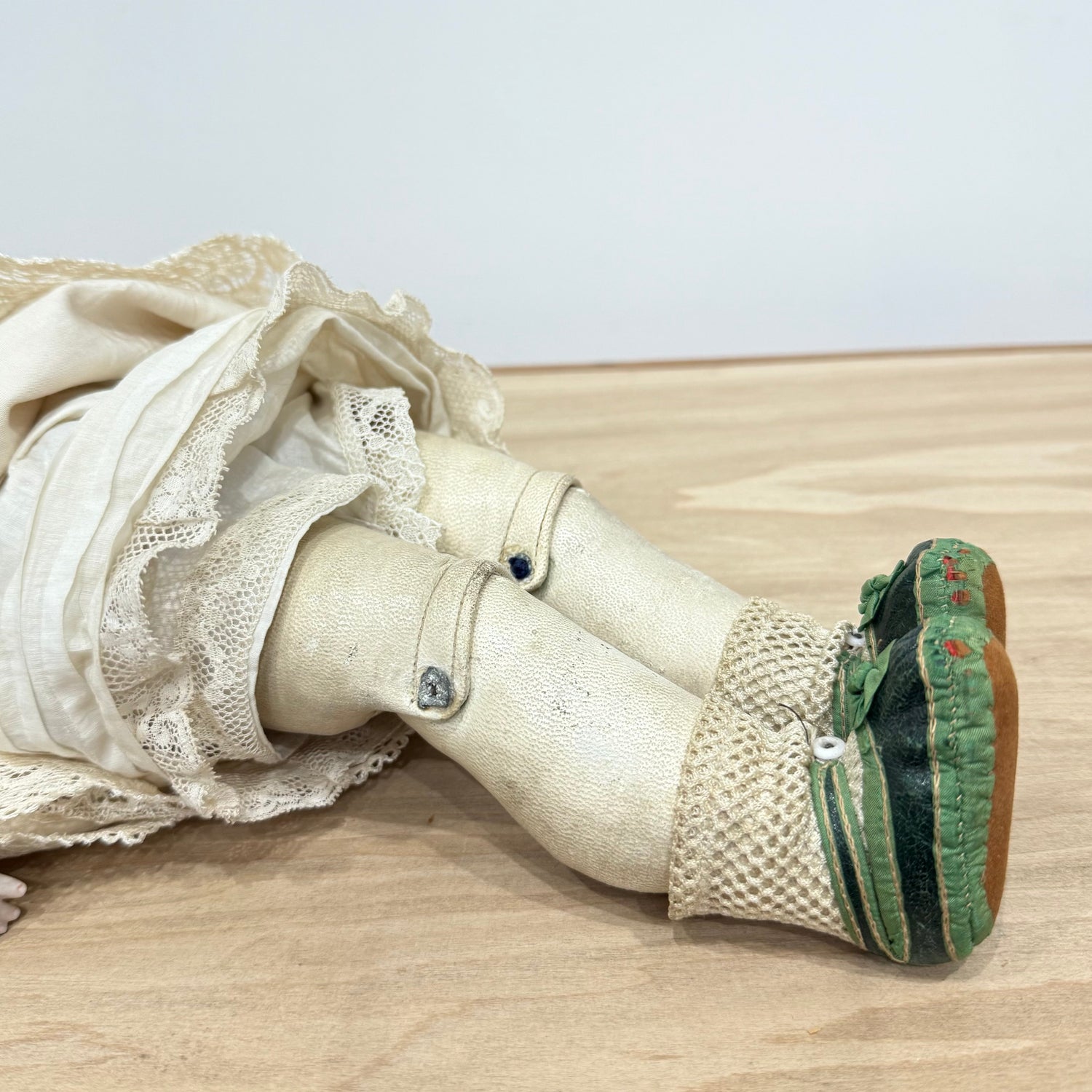 Antique Armand Marseille Bisque Head Doll with Kid Leather Body – Early 20th Century