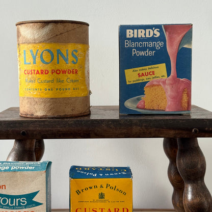 Vintage British Desert Advertising Packaging - Lyons Bird’s Brown &amp; Polson