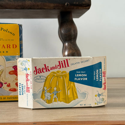 Vintage British Desert Advertising Packaging - Lyons Bird’s Brown &amp; Polson