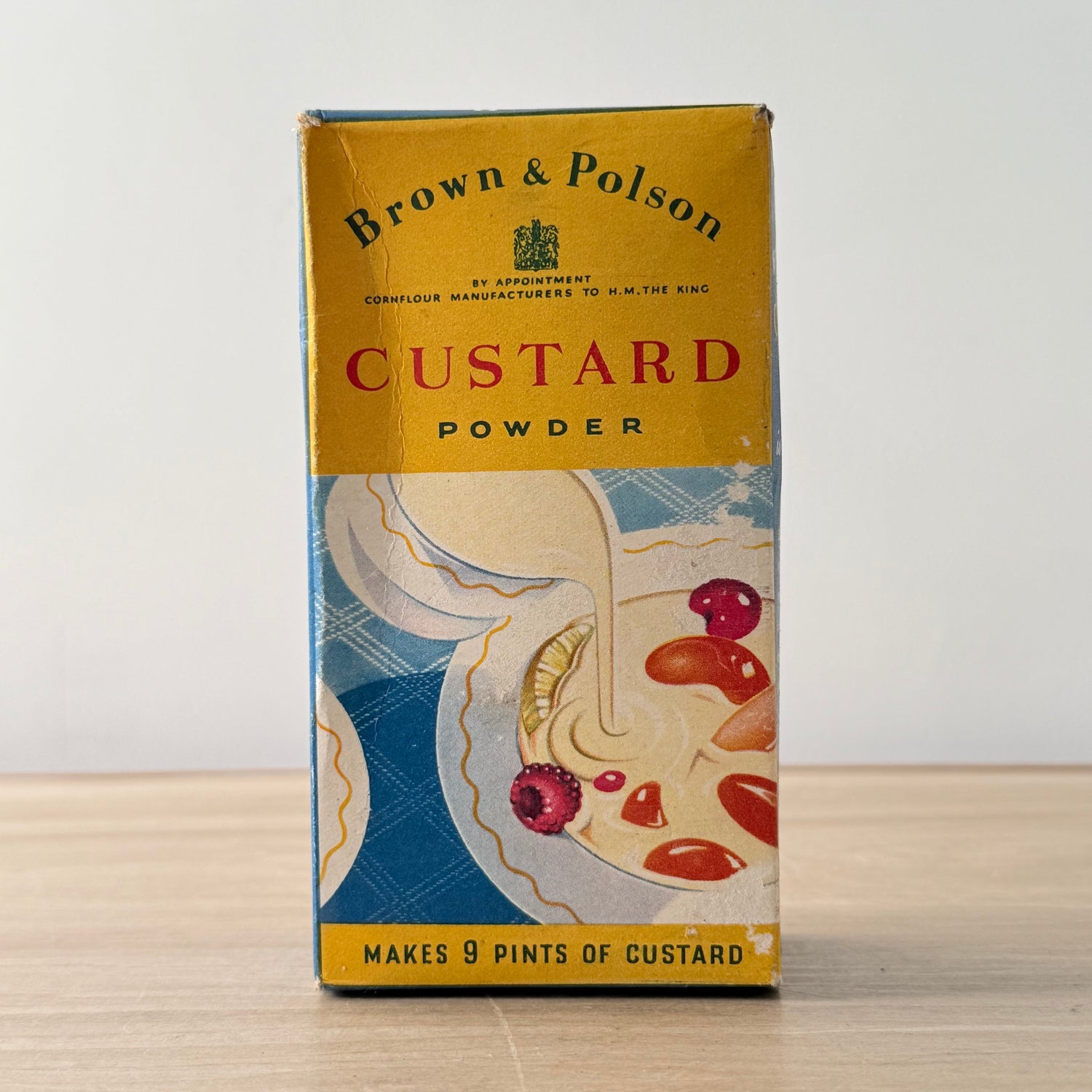 Vintage British Desert Advertising Packaging - Lyons Bird’s Brown &amp; Polson