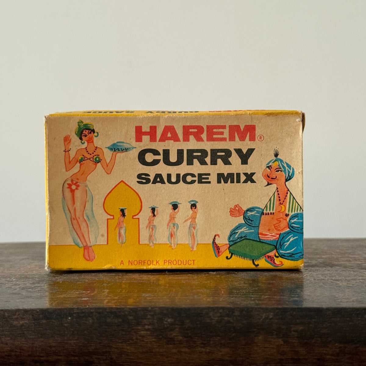 Vintage Harem Curry Sauce Mix Box with Original Sachets c1950s