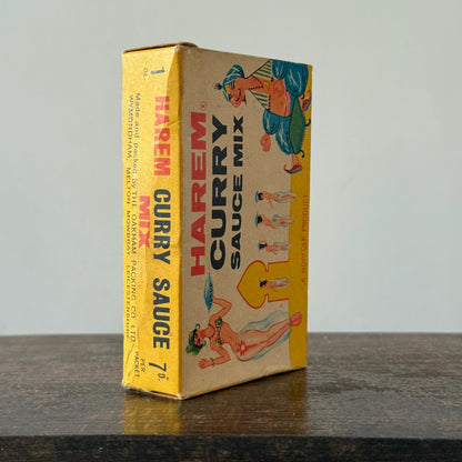 Vintage Harem Curry Sauce Mix Box with Original Sachets c1950s