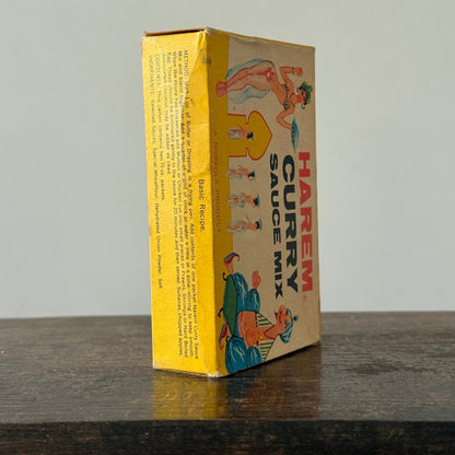 Vintage Harem Curry Sauce Mix Box with Original Sachets c1950s