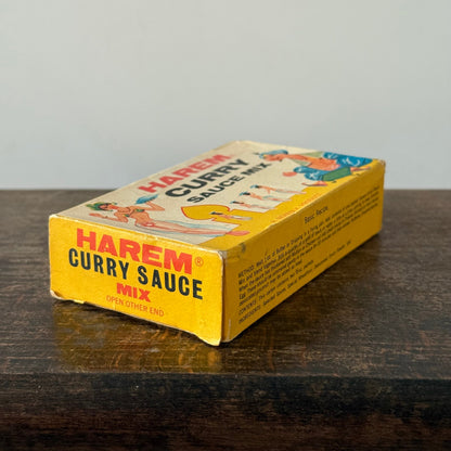 Vintage Harem Curry Sauce Mix Box with Original Sachets c1950s