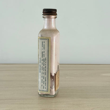 Vintage Town Talk Silver Polish Glass Bottle with Original Label