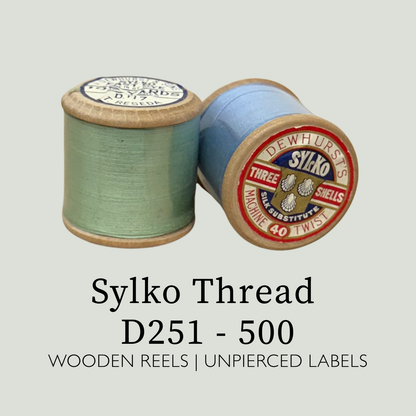 Dewhurst Sylko - Wooden Reels - Unpierced D251 - 500