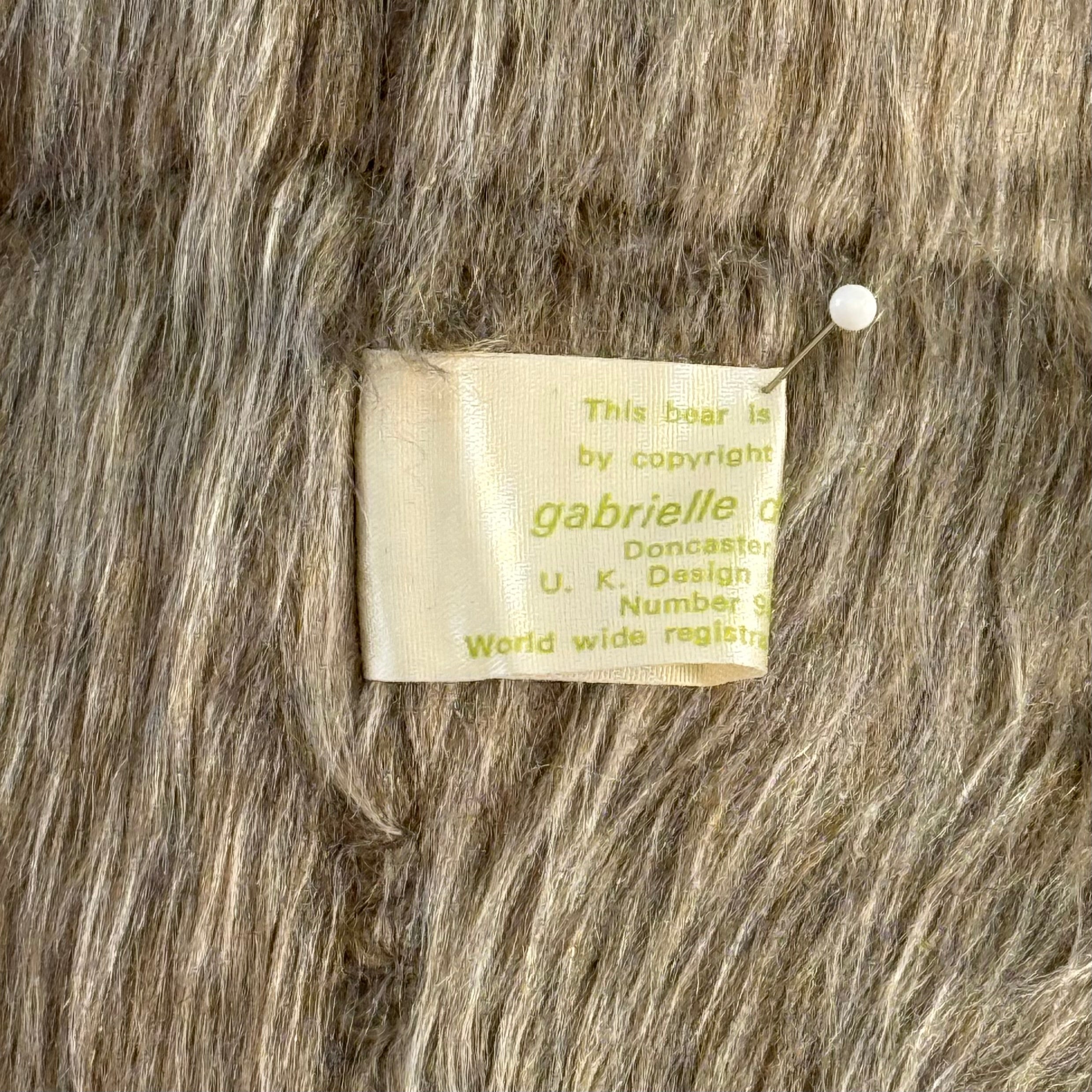 Vintage 1978 Gabrielle Designs Aunt Lucy Bear – Glasses, Two Coins &amp; Tag