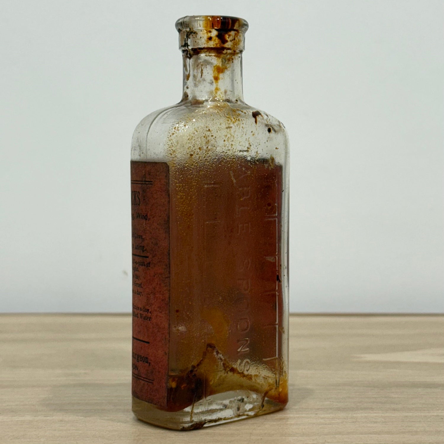 Antique Veterinary Medicine Bottle Horses Cows Bulls Okehampton Devon