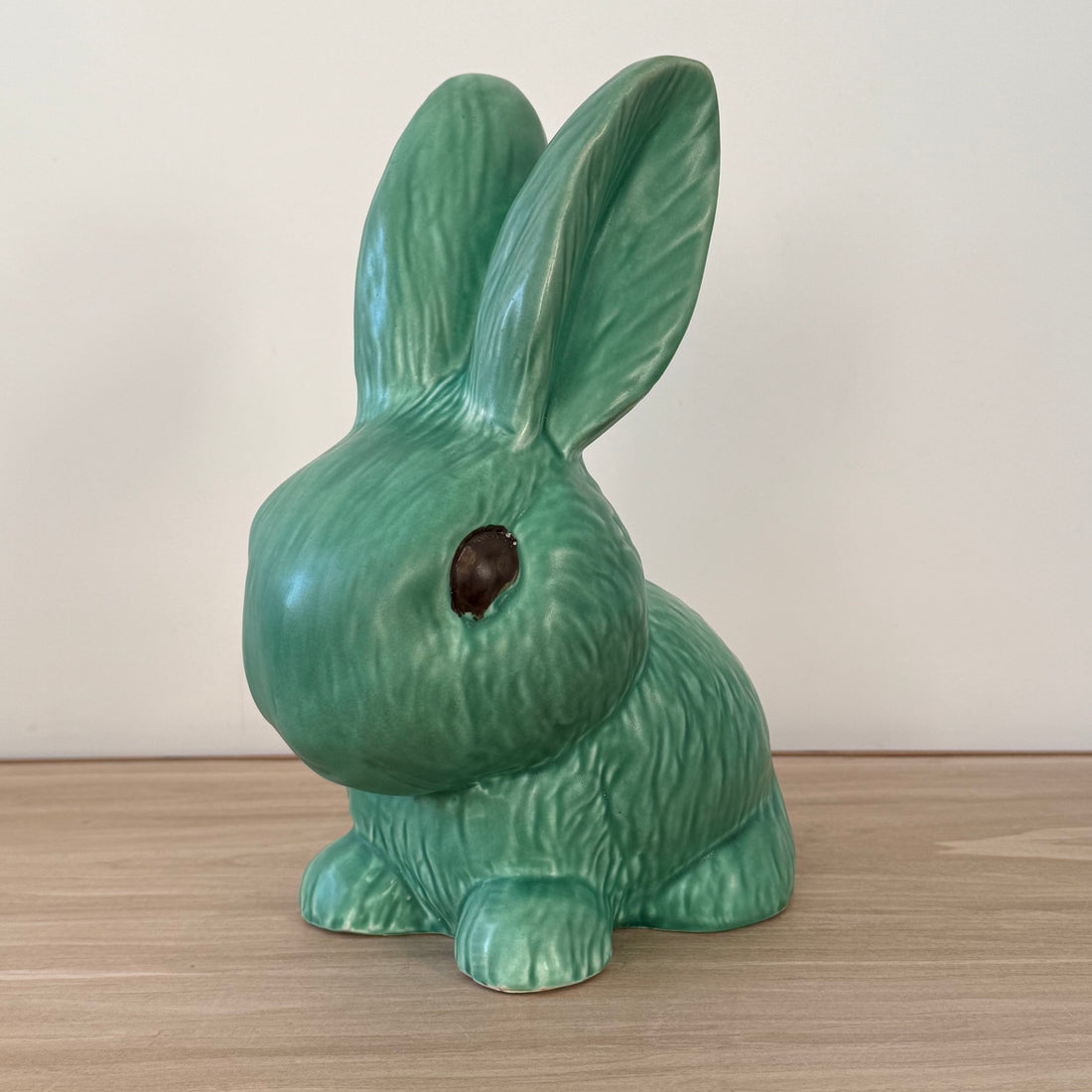 Large Sylvac Green Rabbit Model 1028 Vintage Pottery Figure 25cm