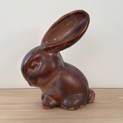 Mid-Century Denby Bourne Pottery Rabbit Figure Studio Ceramic 26cm