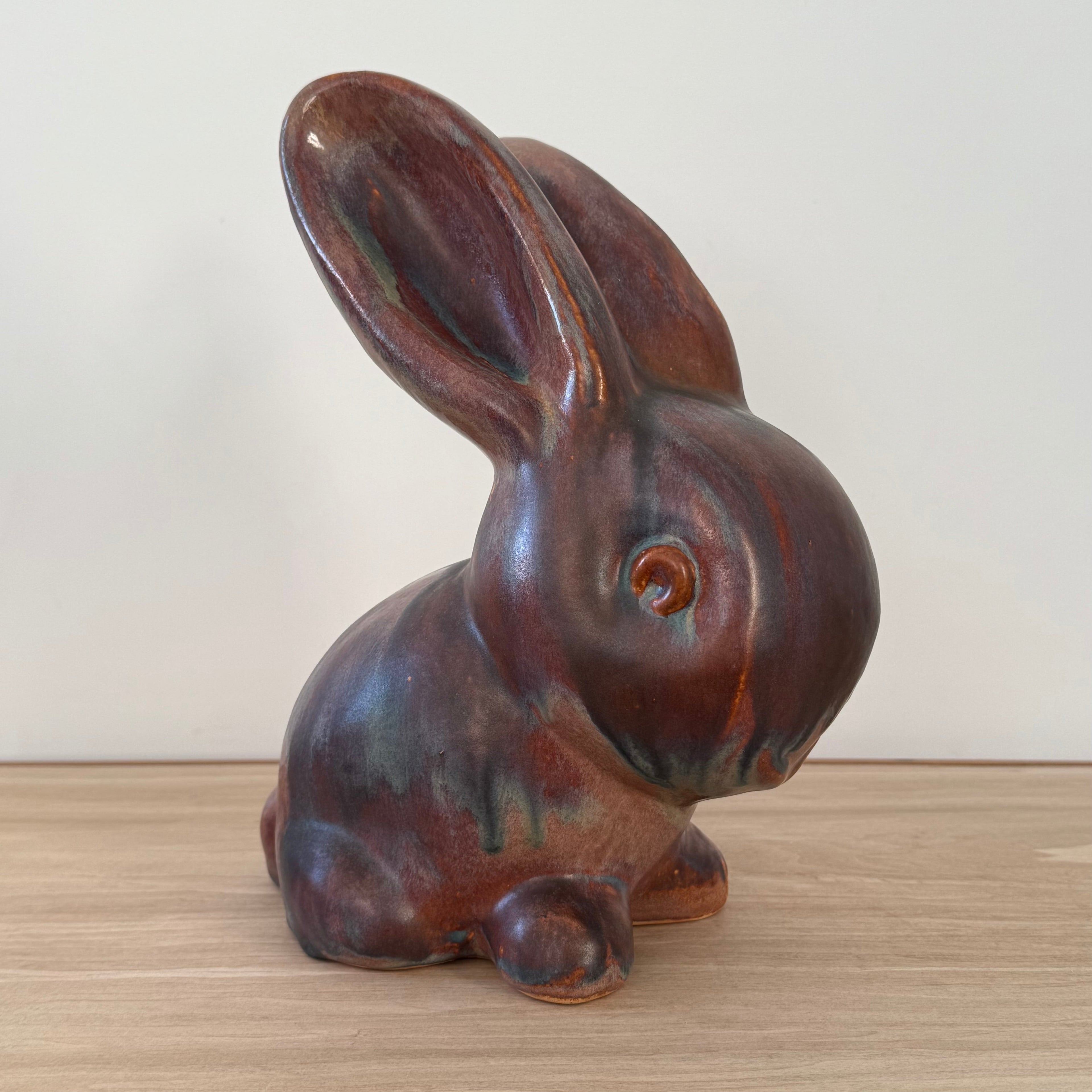 Mid-Century Denby Bourne Pottery Rabbit Figure Studio Ceramic 26cm