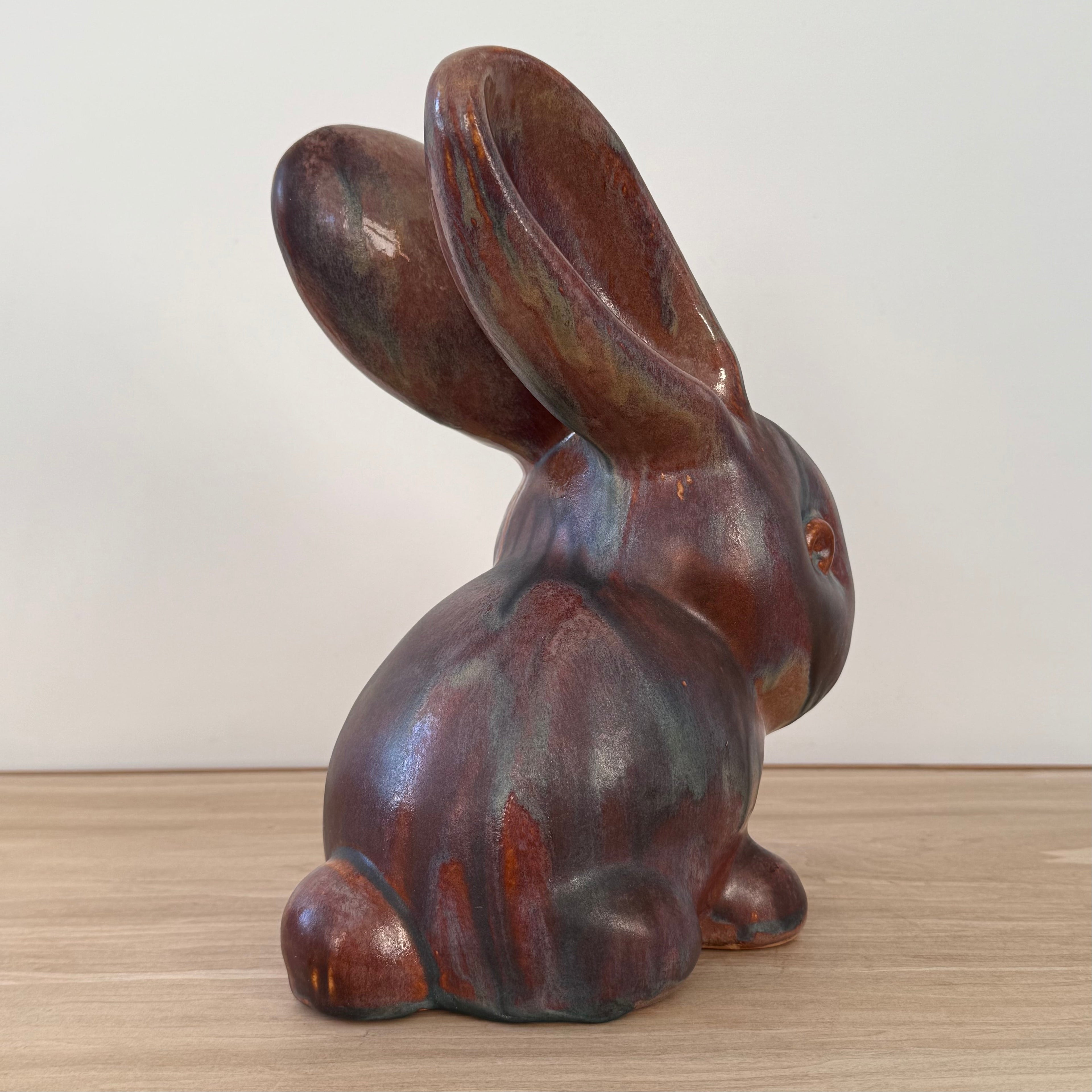 Mid-Century Denby Bourne Pottery Rabbit Figure Studio Ceramic 26cm