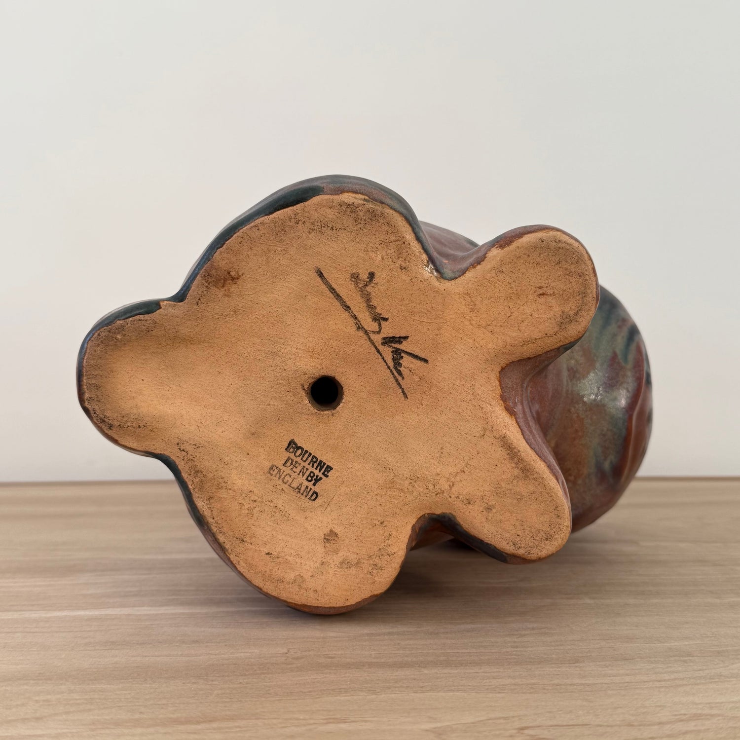 Mid-Century Denby Bourne Pottery Rabbit Figure Studio Ceramic 26cm