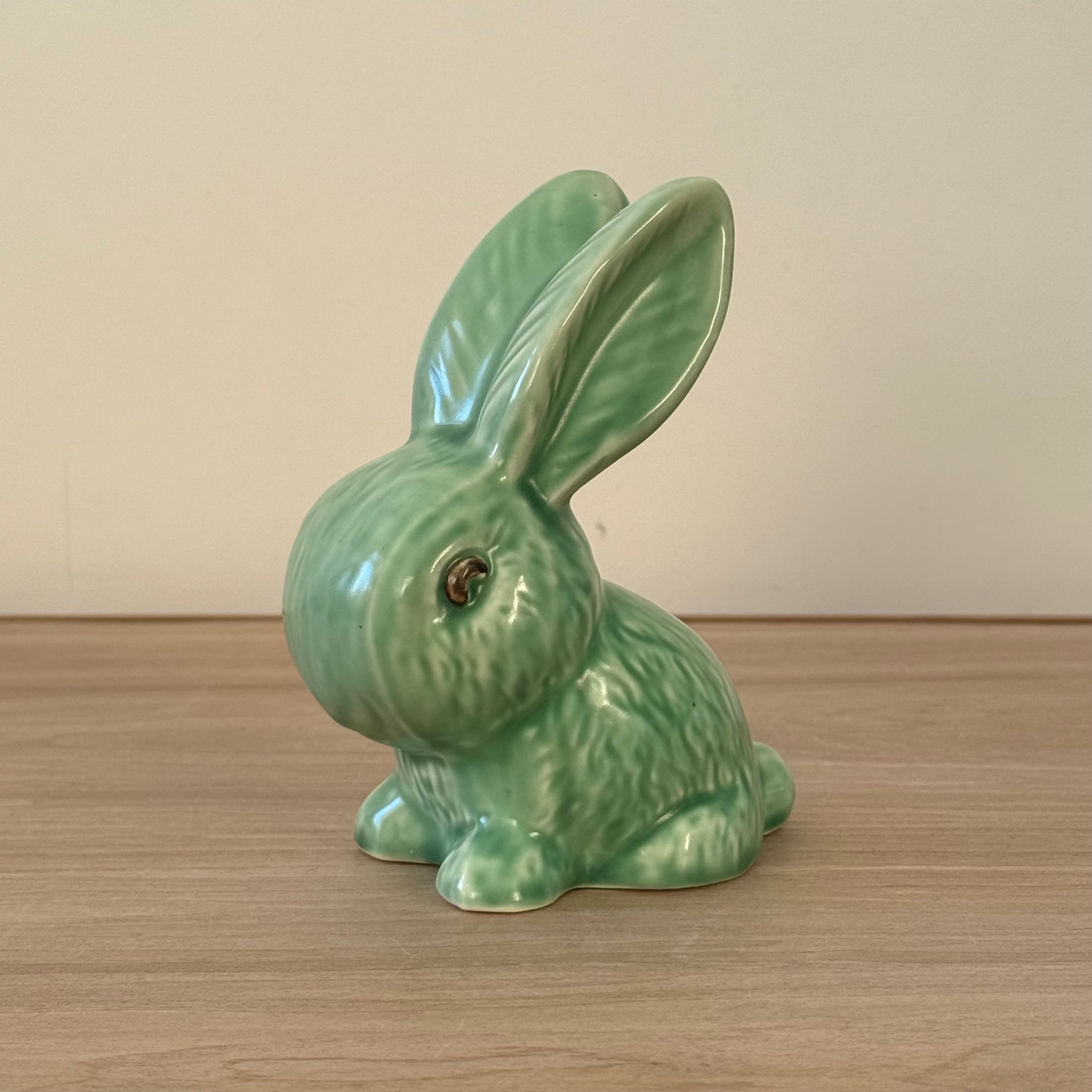 Vintage Sylvac Green Rabbit Figure No. 990