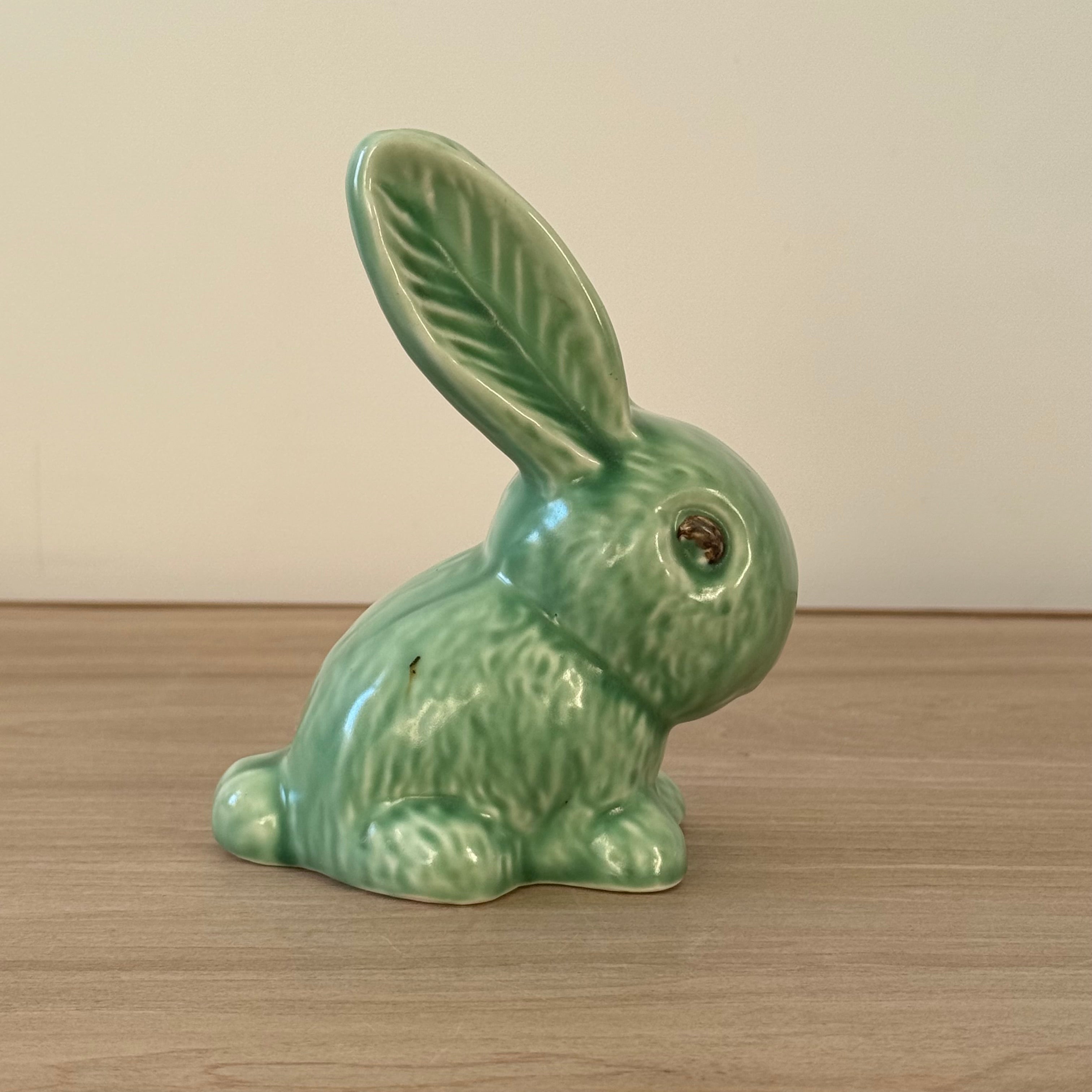 Vintage Sylvac Green Rabbit Figure No. 990