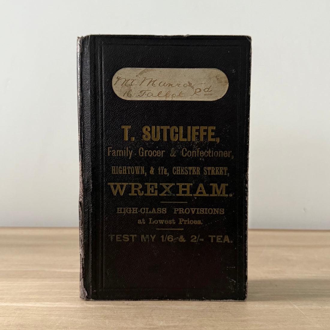 Vintage 1903 Advertising Account Ledger Book – T. Sutcliffe Wrexham Milkmaid Condensed Milk