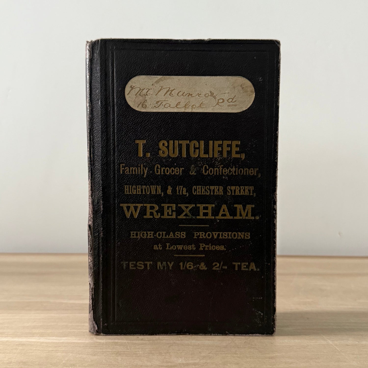 Vintage 1903 Advertising Account Ledger Book – T. Sutcliffe Wrexham Milkmaid Condensed Milk