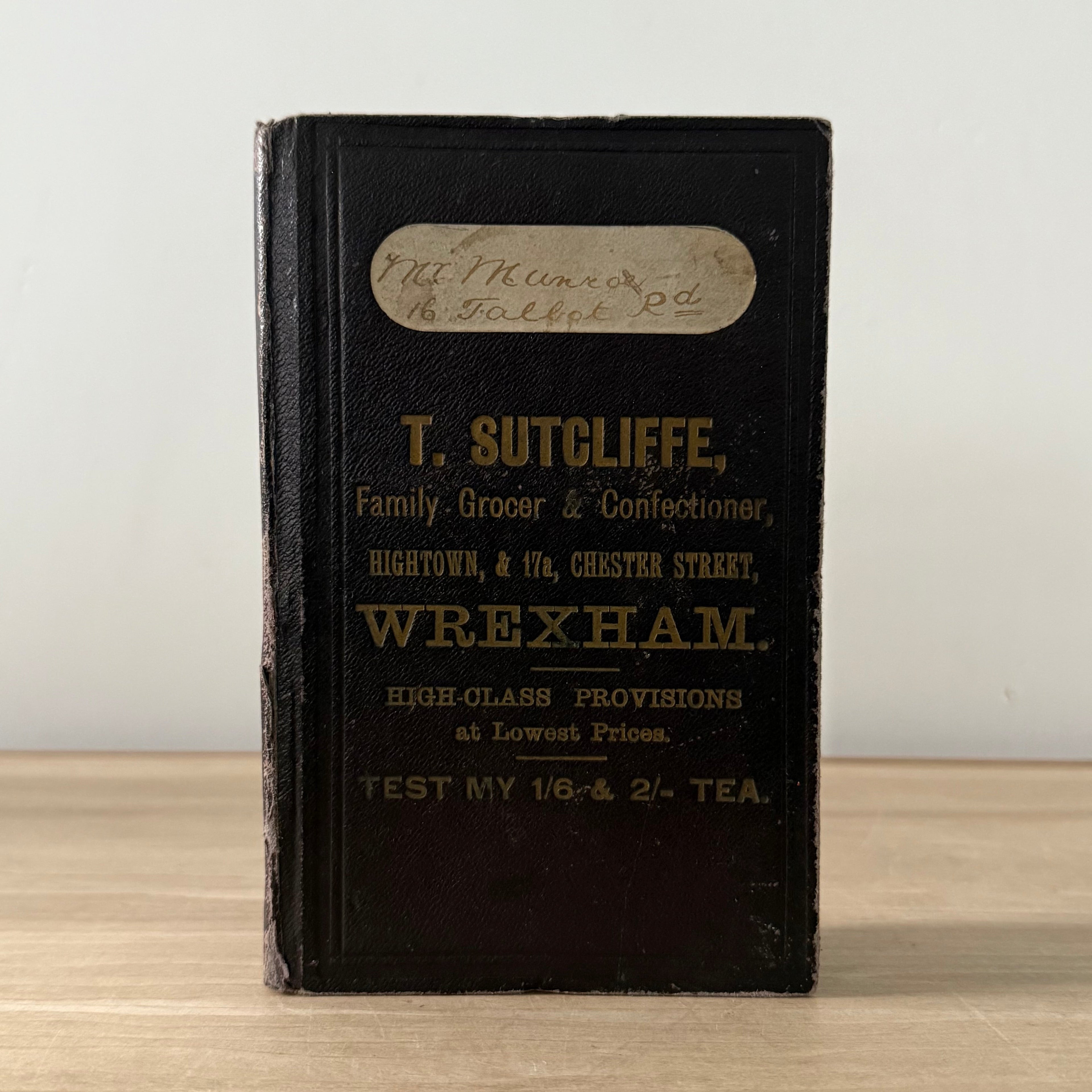 Vintage 1903 Advertising Account Ledger Book – T. Sutcliffe Wrexham Milkmaid Condensed Milk