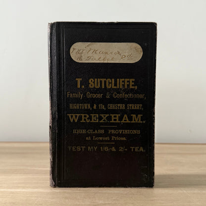 Vintage 1903 Advertising Account Ledger Book – T. Sutcliffe Wrexham Milkmaid Condensed Milk