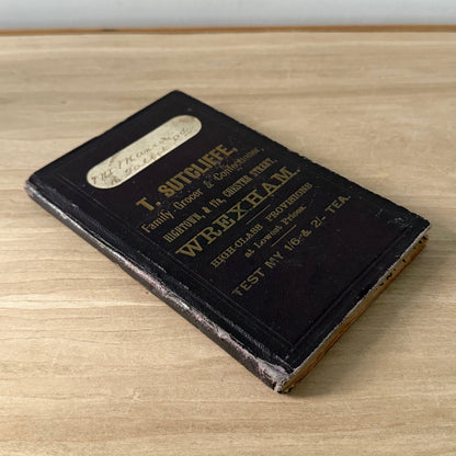 Vintage 1903 Advertising Account Ledger Book – T. Sutcliffe Wrexham Milkmaid Condensed Milk