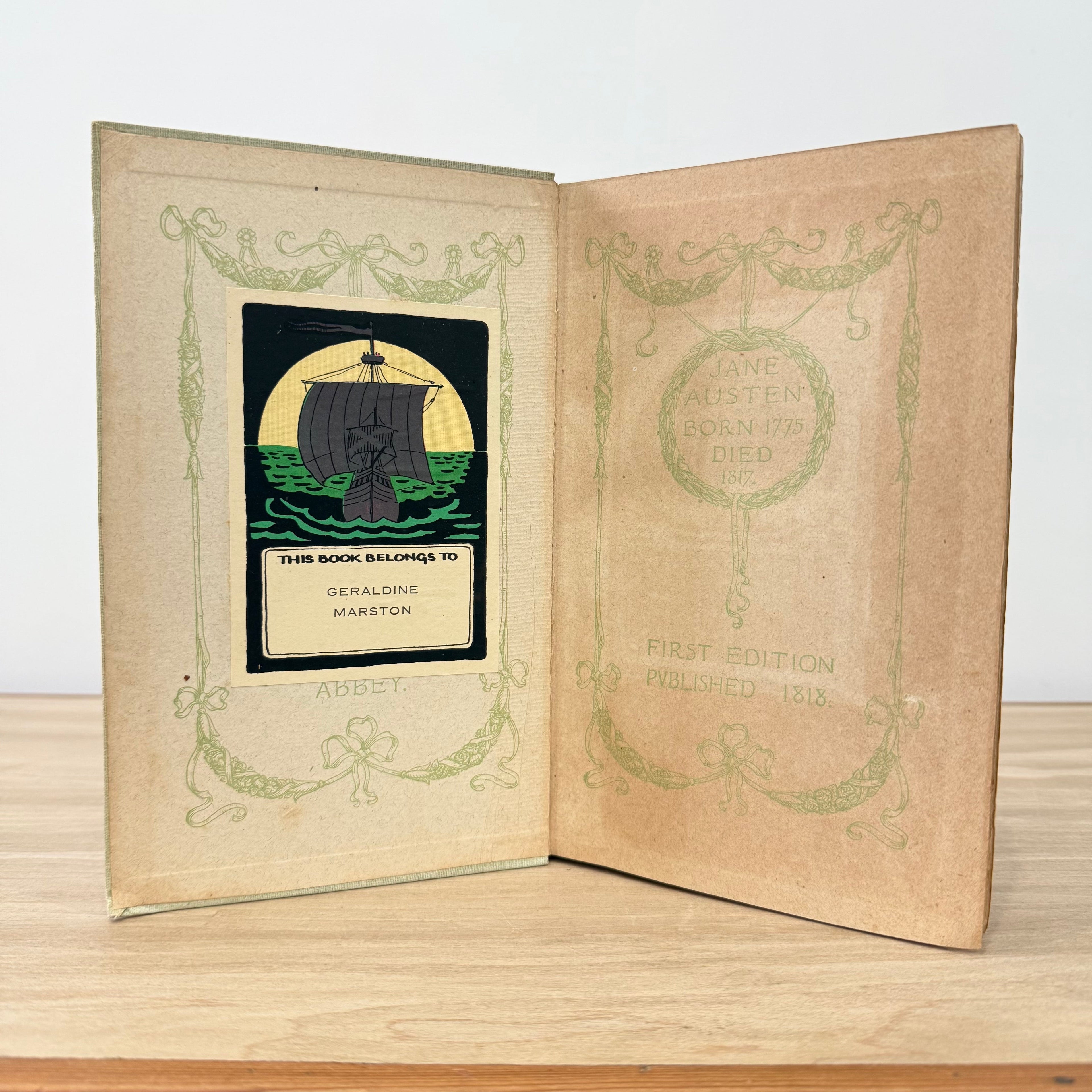 Northanger Abbey – 1907 First Illustrated Edition with Colour Plates by C. E. Brock