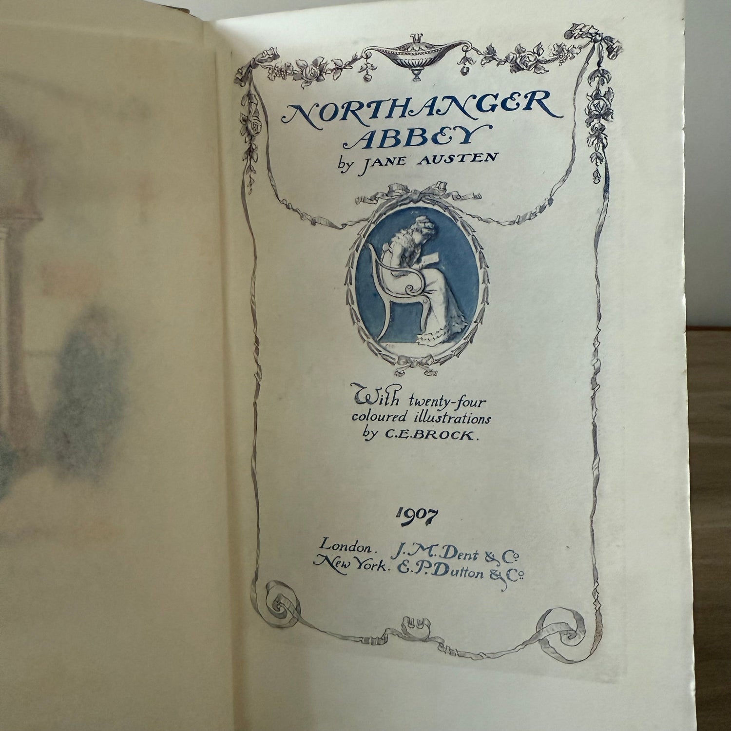 Northanger Abbey – 1907 First Illustrated Edition with Colour Plates by C. E. Brock