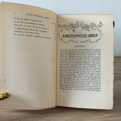 Northanger Abbey – 1907 First Illustrated Edition with Colour Plates by C. E. Brock