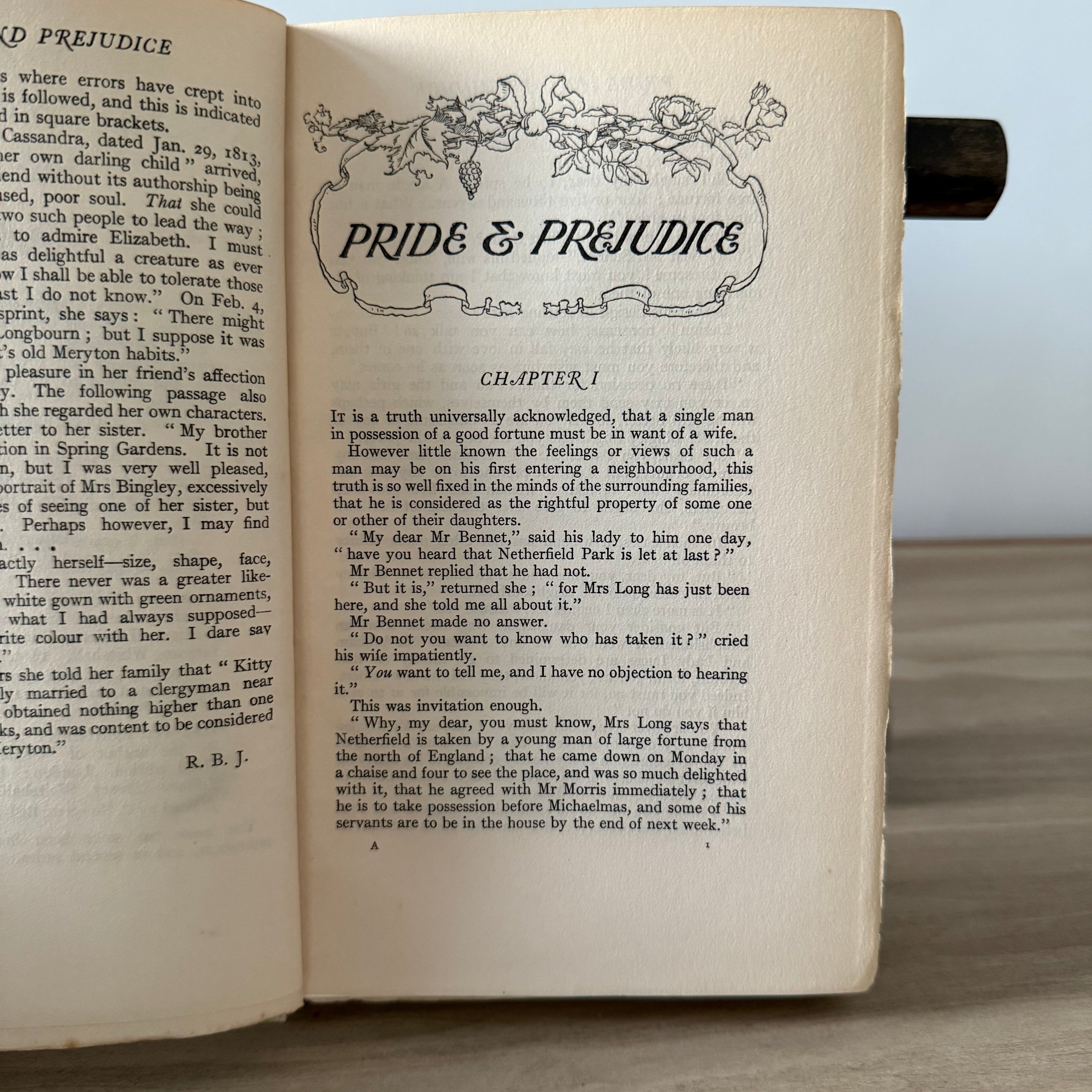Pride and Prejudice Jane Austen 1907 Dent Brock Illustrated Antique Book