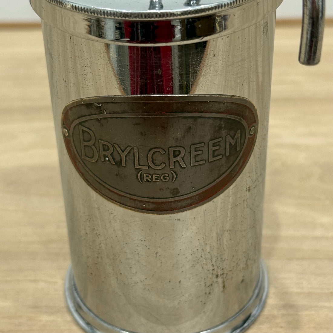 Vintage Brylcreem Chrome Pump Dispenser (REG)