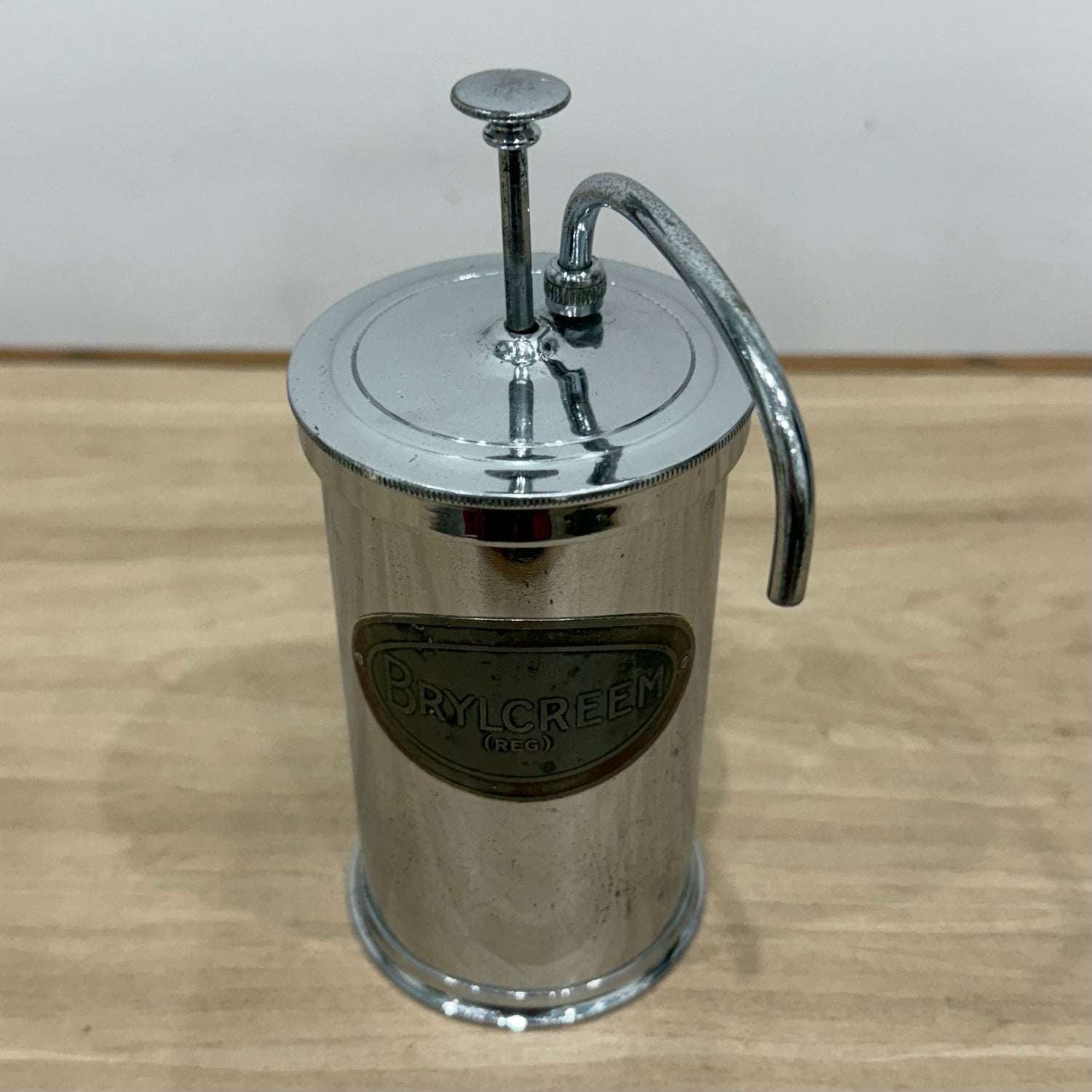 Vintage Brylcreem Chrome Pump Dispenser (REG)