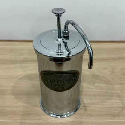 Vintage Brylcreem Chrome Pump Dispenser (REG)