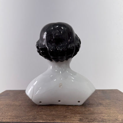 Antique Porcelain Doll Shoulder Head Bust 19th Century