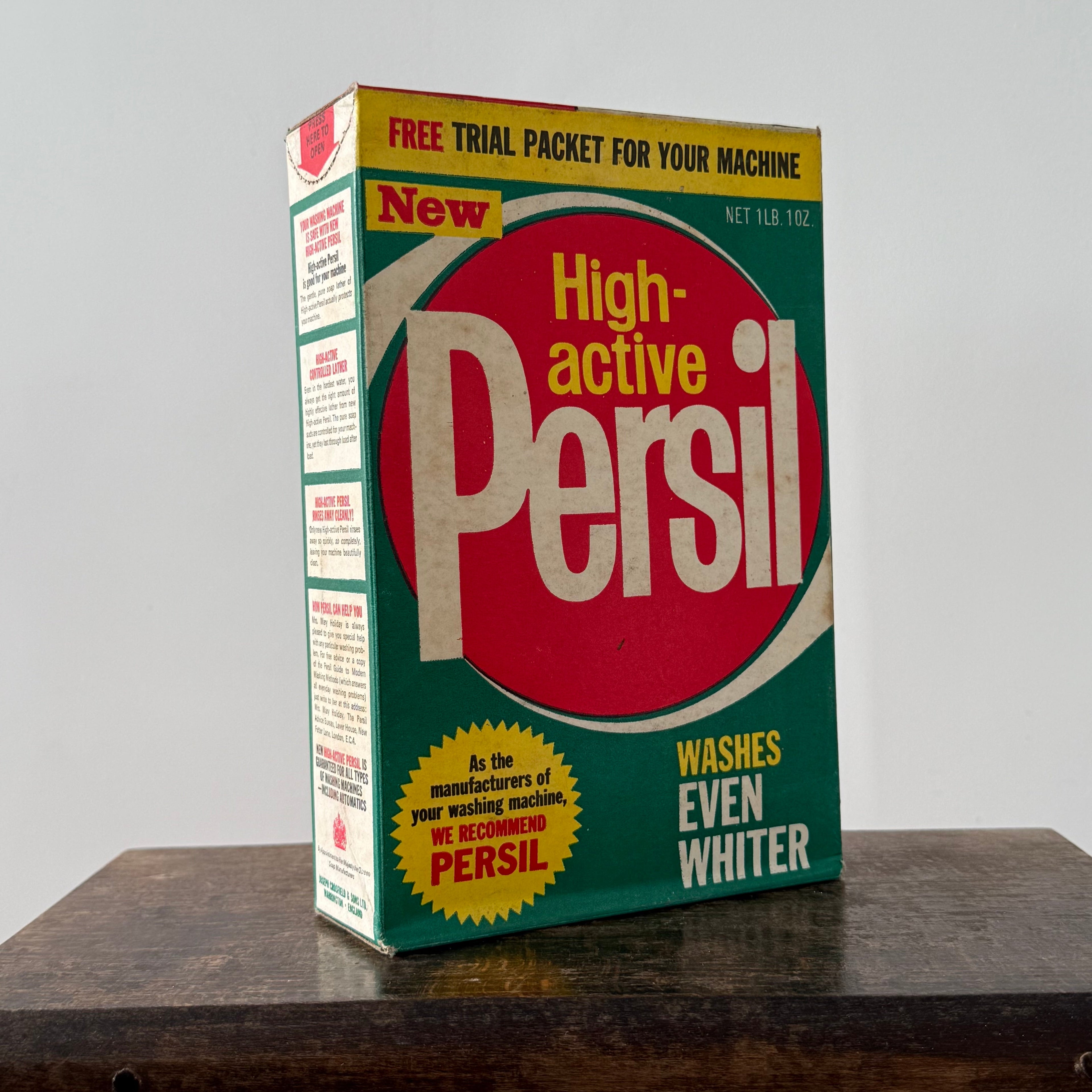 UNOPENED Free Trial Packet Persil High-Active Washing Powder c1950s