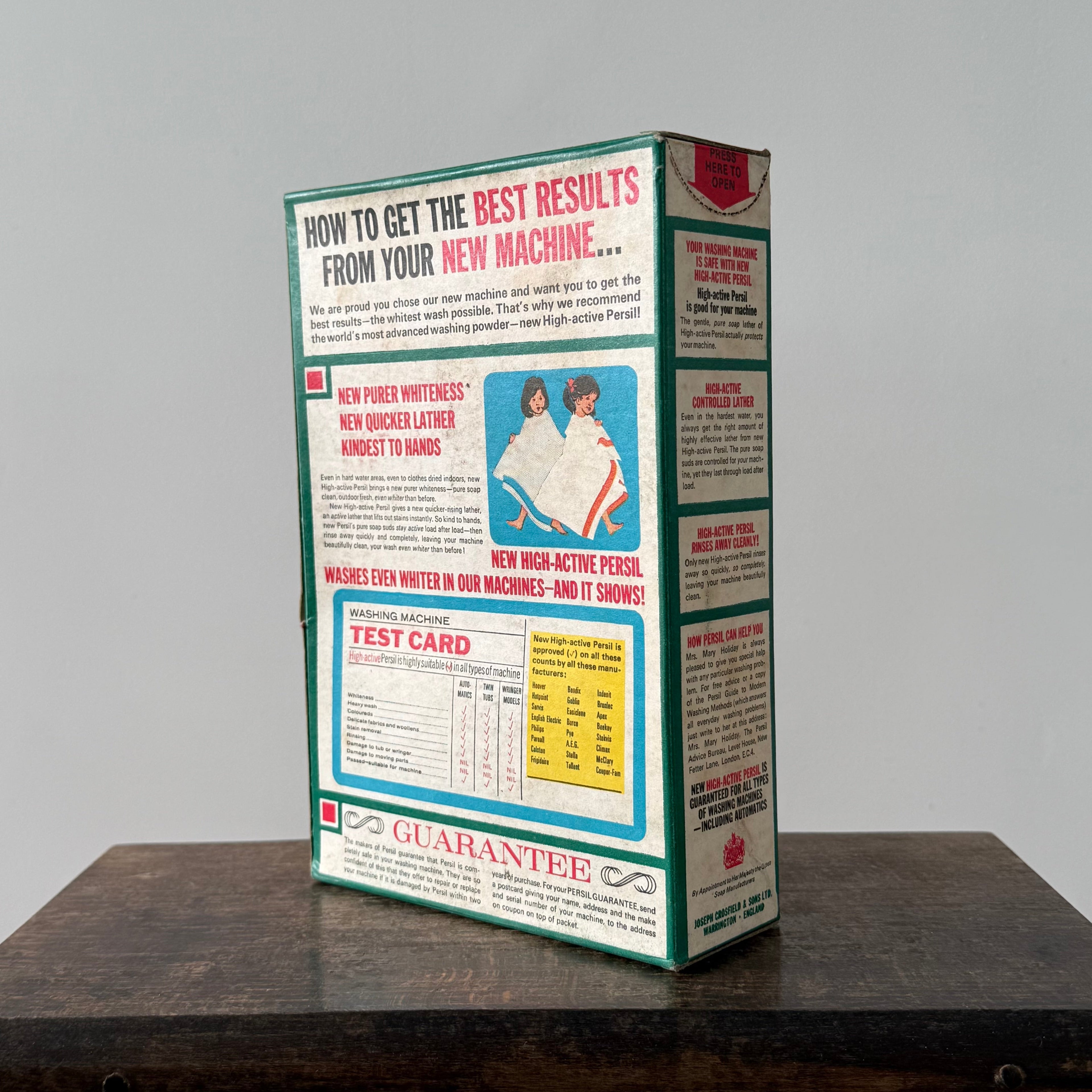 UNOPENED Free Trial Packet Persil High-Active Washing Powder c1950s
