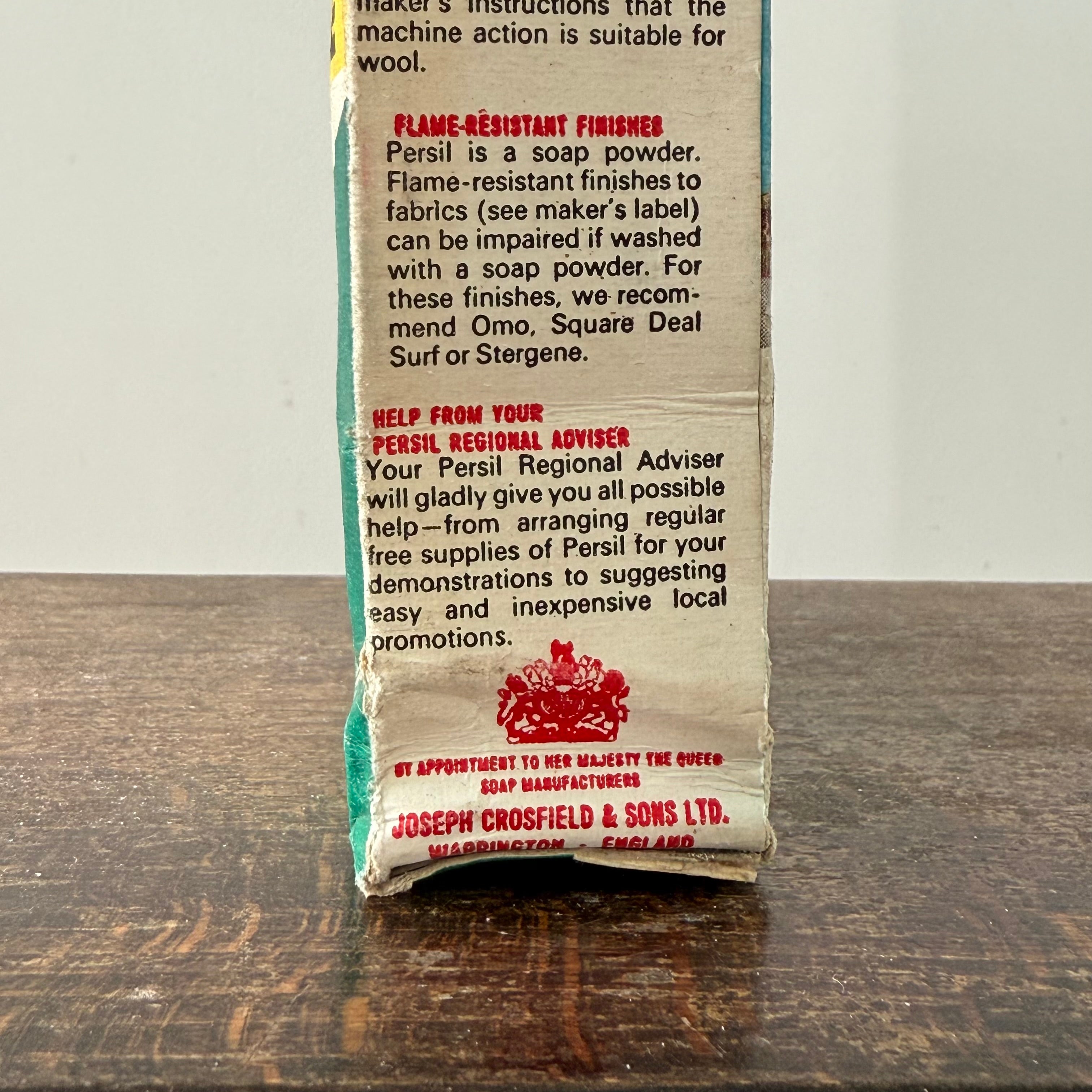 UNOPENED Persil High-Active Demonstration Sample Washing Powder c1950s