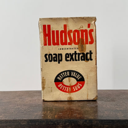 Hudson’s Concentrated Soap Extract Vintage Cardboard Box Advertising