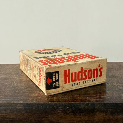 Hudson’s Concentrated Soap Extract Vintage Cardboard Box Advertising